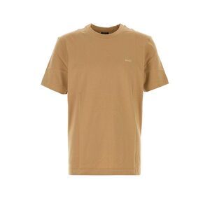Boss Men Camel Cotton T-Shirt